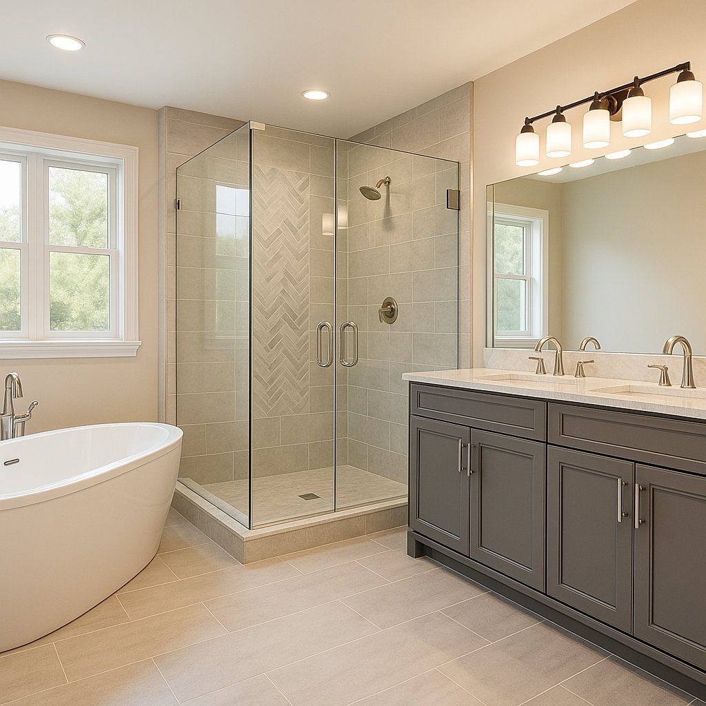 Master bathroom remodel by Wes Coast contracting